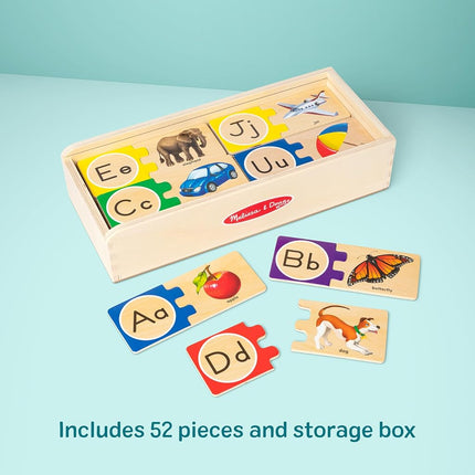 Melissa & Doug Self-correcting letter puzzles, Blue,35 x 15 x 8 cm,2541