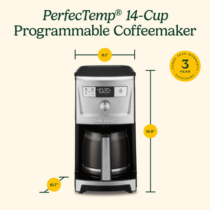 Cuisinart PerfecTemp� 14-Cup Programmable Coffeemaker, White