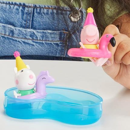Peppa Pig Peppa’s Pool Party Playset with 2 Figures and 4 Accessories
