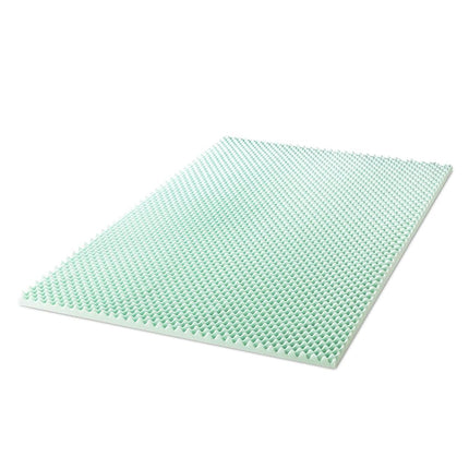Surmatelas en mousse à mémoire de forme Best Price Mattress 2 pouces à alvéoles avec infusion d'Aloès apaisante, certifié CertiPUR-US, Grand Lit