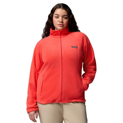 Columbia Women's Benton Springs Full Zip Fleece Jacket, Poppy Red, X-Small