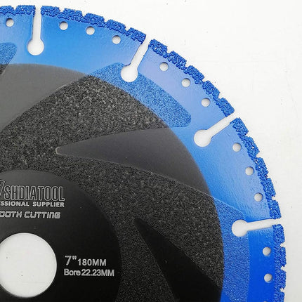SHDIATOOL Rescue Demolition Diamond Blades for ALL-CUT 7“/180mm Metal Marble Aluminum Pipe Iron Hard Plastic PVC Cut-off Wheel