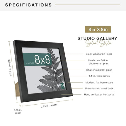 MCS Studio Gallery Poster Frame, 24x36, Gray Woodgrain, 2-Pack