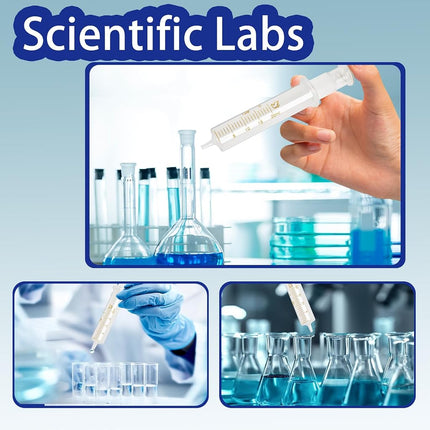Jiaxix 5 Pack 20ml Glass Syringes With Caps