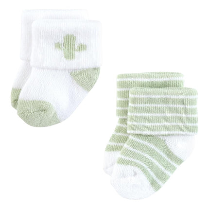 Hudson Baby Unisex Baby Cotton Rich Newborn and Terry Socks, Little Lizard, 6-12 Months, Little Lizard, 6-12 Months