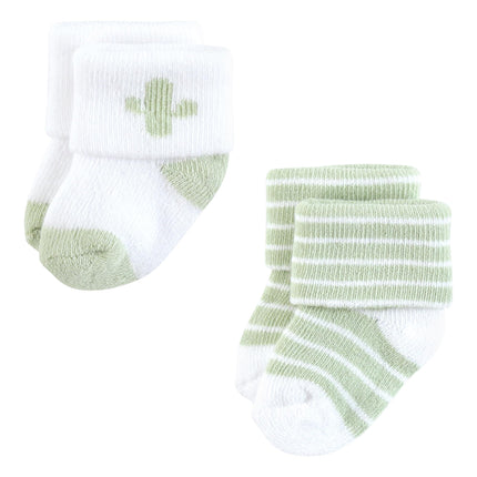 Hudson Baby Unisex Baby Cotton Rich Newborn and Terry Socks, Little Lizard, 0-6 Months, Little Lizard, 0-6 Months
