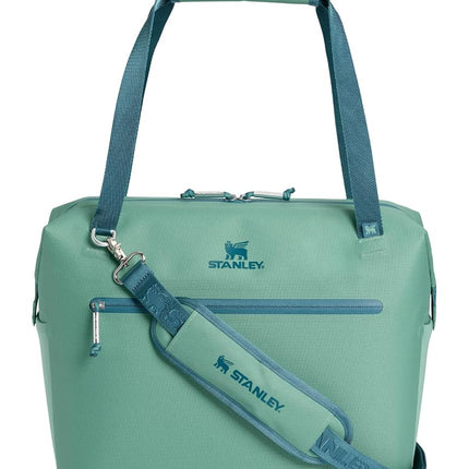 Stanley All Day Julienne Max Soft Cooler Bag and Lunch Box 20 Quarts | 30 Can Cooler with Handles and Strap | Stays Cold for a Day | Insulated Travel Bag with Zipper | BPA-Free | Spring Green