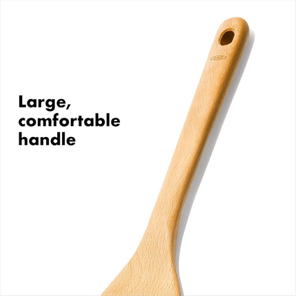 Oxo 11157300 Juego de 3 cucharas de madera marrón, 31.5 x 6.5 x 2 cm