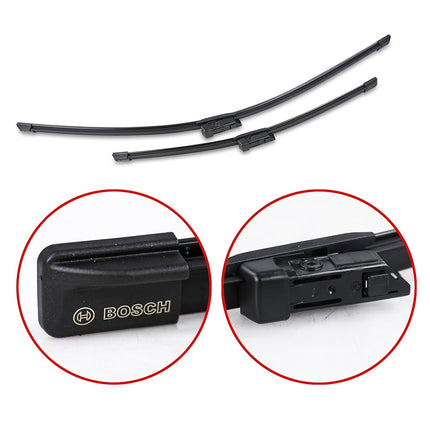 Bosch Wiper Blade Aerotwin A102S, Length: 650mm/475mm – Set of Front Wiper Blades - Only for Left-Hand Drive (EU)