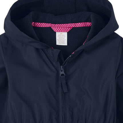 Gymboree Girls and Toddler Lightweight Windbreaker Jacket, Navy Slate, 6