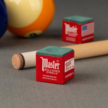 Imperial Master Billiard/Pool Cue Chalk Box, 12 Cubes, Spruce