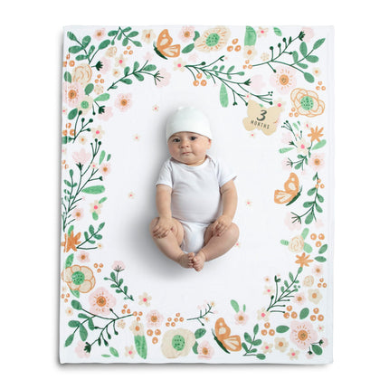 Delta Children Milestone Baby Blanket – Monthly Bl