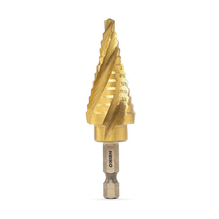 NEIKO 10180A Steel Spiral Quick-Change Step Drill 