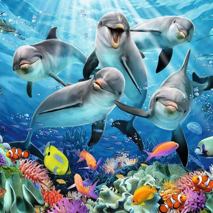 Ravensburger Dolphins 500 Piece Jigsaw Puzzle for Adults and Kids Age 10 Years Up