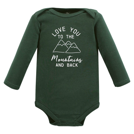 Hudson Baby unisex-baby Cotton Long-sleeve Bodysuits, Animal Adventure, 6-9 Months