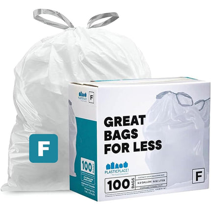 Plasticplace Custom Fit Trash Bags, Compatible wit