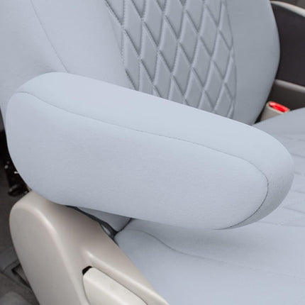 FH GROUP Housses de siège sur mesure en néoprène pour Toyota Sienna 2011-2020 avec insert Neosupreme résistant à l'eau - Ensemble avant CM5020SOLIDGRAY-FRONT-AVC