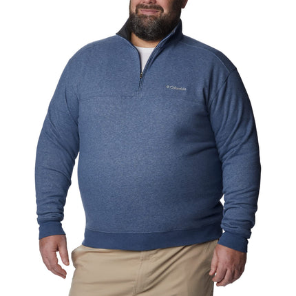 Columbia Men's Hart Mountain II Half Zip Hiking Shirt, Carbon/Heather, 1X