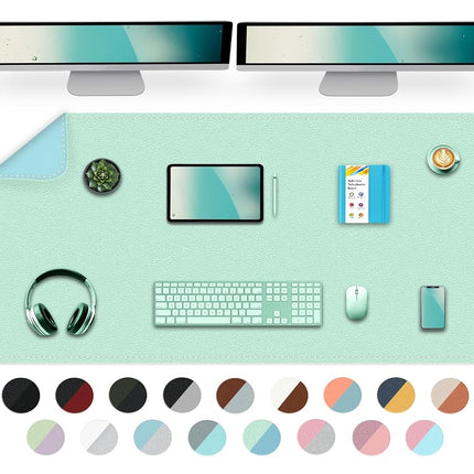 Dual Sided Desk Pad, Large Desk Mat, Waterproof De