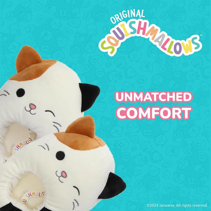 Squishmallows Slippers Plush Lightweight Warm Comfort Soft Aline Slipper House Shoes for Kids and Adults (sizes 11-1 Little Kid / 2-5 Big Kid / 5-10 Adult), Cam the Cat, 11-12 Little Kid