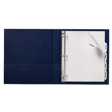 Avery Big Tab Printable White Label Dividers with Easy Peel, 5 Tabs, 1 Set (14436)