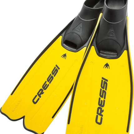Cressi Rondinella Snorkeling Fins - Yellow, Size 45 - 46