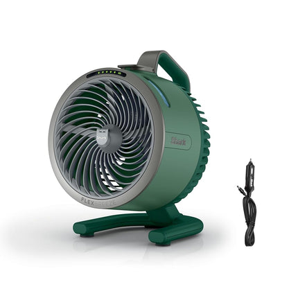 Shark FlexBreeze HydroGo Fan + Car Charger � Ultra-powerful portable fan that mists indoors & outdoors. 5 speeds, 2 bonus modes, & evaporative misting, Spruce, FA052QGN