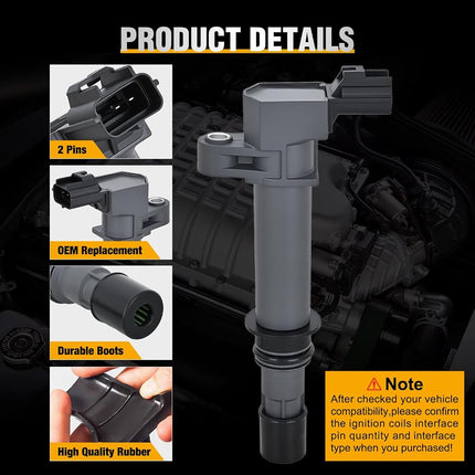 Nilight Ignition Coil UF270 for Dodge Jeep Ram 1500 Commander 1999-2008
