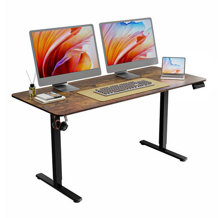 ERGOMAKER Electric Standing Desk 160x70cm Black Fr