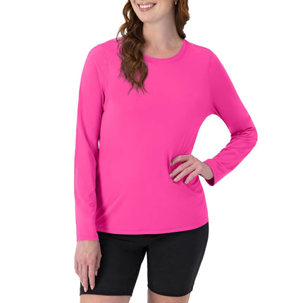 Hanes Women's Cool Dri T-Shirt, Wow Pink, Medium