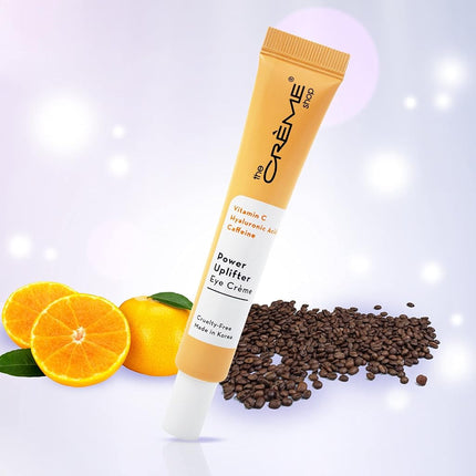 The Crème Shop │Crème Contour des Yeux Énergisante au Rétinol, Acide Hyaluronique, Caféine Pour Décongestionner & Hydrater