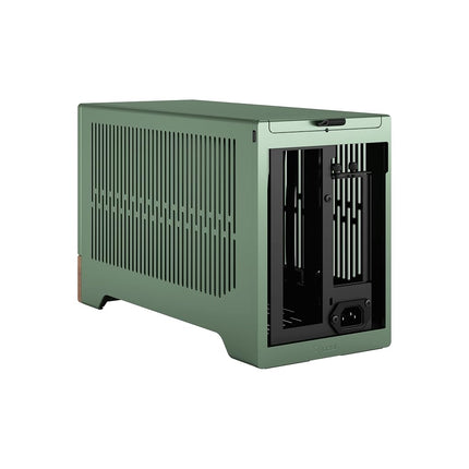 Fractal Design Terra Jade - Wood Walnut front panel - Small form factor - mITX gaming case – PCIe 4.0 riser cable – USB Type-C - Anodized aluminum panels