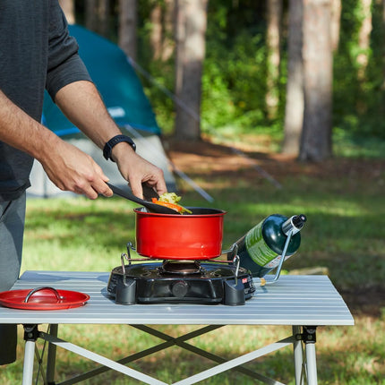 Coleman PowerPack Propane Gas Camping Stove, 1-Burner, High-Efficiency 7500 BTU, Portable and Compact, Perfect for Camping, Hunting, and Backpacking