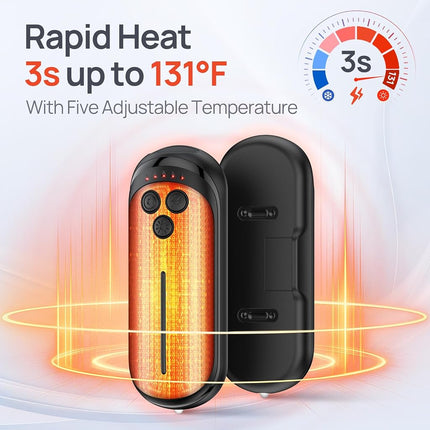 DeeKom Rechargeable Hand Warmers 2 Pack,15H*2 Long Safe Heat