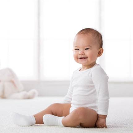 Gerber 2-Pack Long Sleeve Side-Snap Shirts, White, 0-3 Months