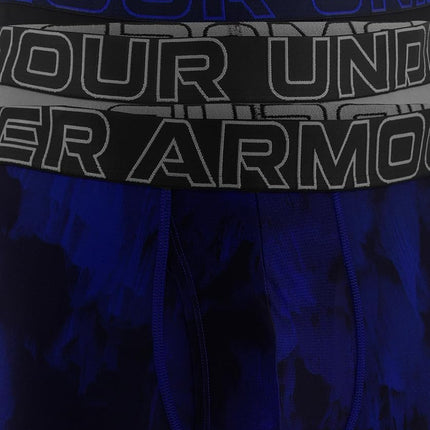 Under Armour Men's Tech 6-inch Boxerjock 2-Pack Boxer Briefs, Royal Windstream Print, Pack of 3, L