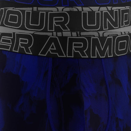 Under Armour Men's Tech 6-inch Boxerjock 2-Pack Boxer Briefs, Royal Windstream Print, Pack of 3, L
