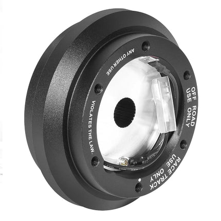 NRG Innovations NRG-SRK-190H Racing Style Steering Wheel Quick Release Short Hub Adapter, 6 X 70mm Bolt Pattern, Black Body