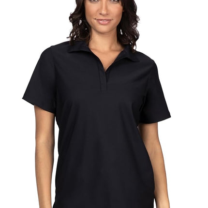 Chef Works Women's Polo Shirt, Black, S