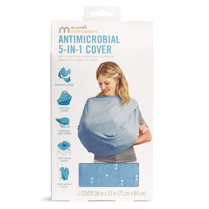 Munchkin Milkmakers 5-in-1 Nursing Cover, Hipsteria Dots