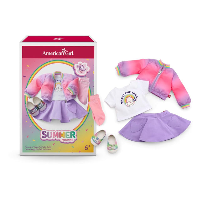 American Girl Summer’s Waggy Pup Tails Outfit for 18-inch Dolls (Girl of The Year 2025)