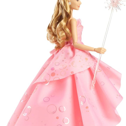 Mattel Universal Wicked Deluxe Glinda Fashion Doll & Accessories Including Crown & Scepter, Movie-Inspired Look with Posability