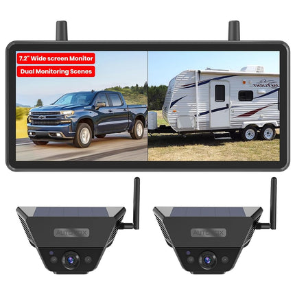 AUTO-VOX Solar Backup Camera Wireless for RVs and 