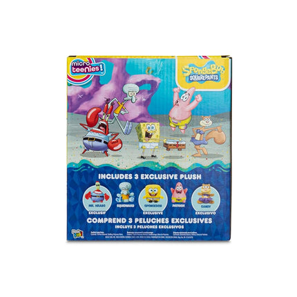 Micro Teenies – SpongeBob SquarePants Collector 5-Pack - Mr Krabs, Sandy, SpongeBob in Underpants