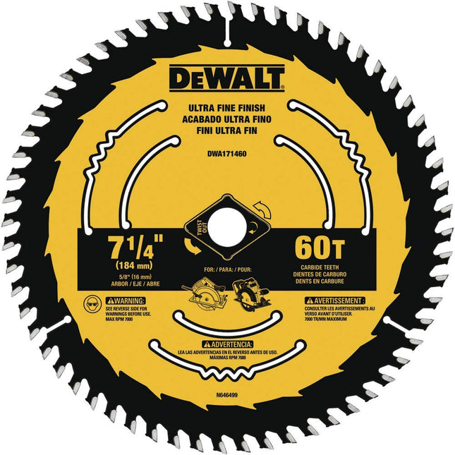 DEWALT DWA171460B10 7-1/4-Inch 60-Tooth Circular S