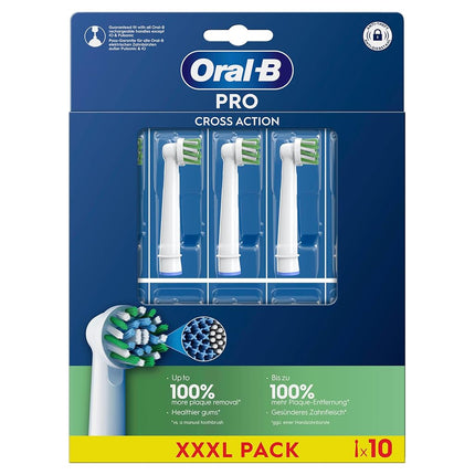 Oral-B Pro Cross Action Replacement Heads, 10 Head