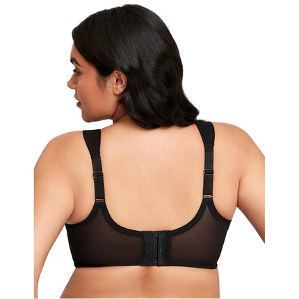 Glamorise MagicLift Seamless T-Shirt Wirefree Bra 1080 (Women's & Women's Plus) Black