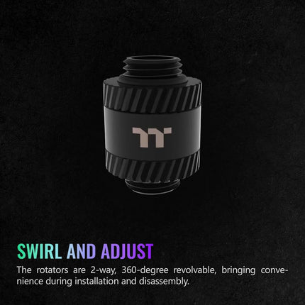 Thermaltake Pacific SF Male to Male 20mm Extender Matte Black/DIY LCS/Fittings CL-W390-CU00MK-A