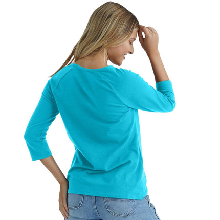Hanes Women's O9343 Shirt, Flying Turquoise, L UK