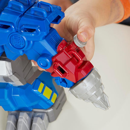 Transformers Dinobot Adventures Optimus Prime T-Rex Converting Toy with Lights and Sounds, 9+ Inch Action Figure, Ages 3 and Up